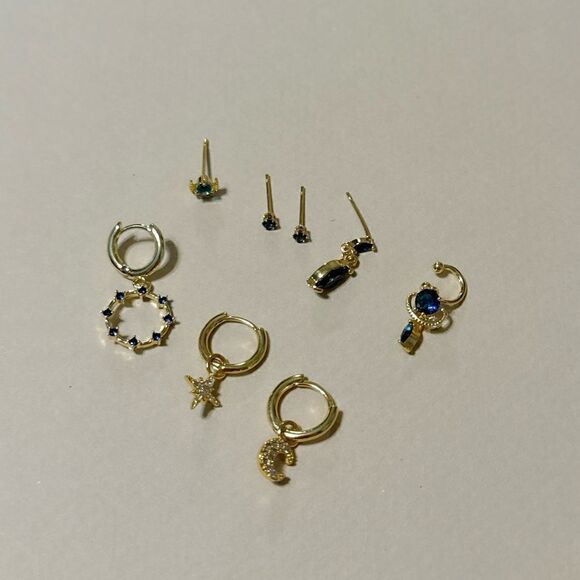 Boho moon earrings N653 - Picture 2 of 4